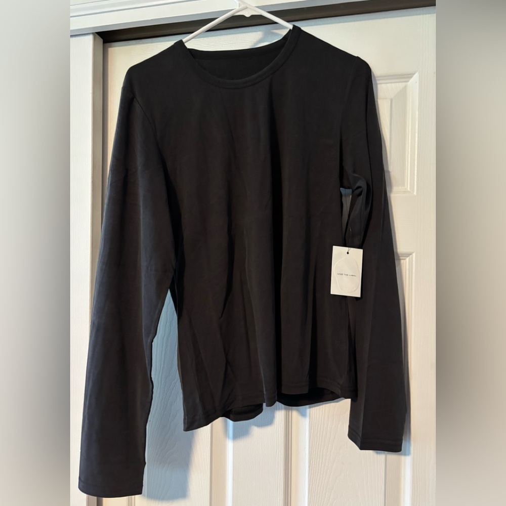 Leze The Label Long Sleeve Top in Onyx